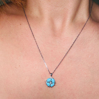 Turquoise and Diamond Necklace