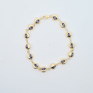 Solid Blue Eye Bracelet