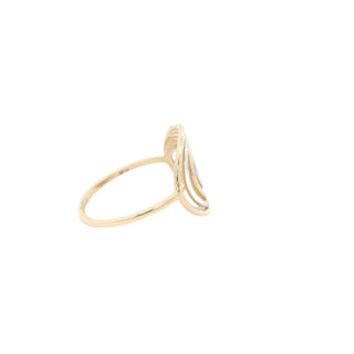 Elegant Swirl Gold Ring