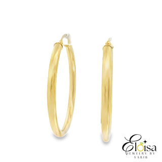 Round Classic Hoops Earrings 38MM