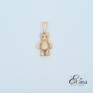 14K Fancy 3D Bear Pendant