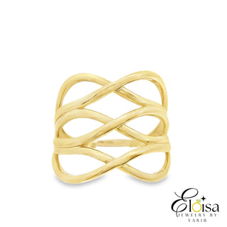 Nuestros Mundos Gold Ring