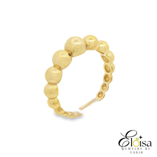 14Kt A Stunning Gold Beaded Ring