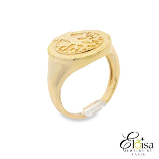 Elegant Gold Tree of Life Ring