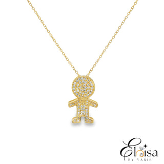 14K My Boy Diamond Necklace