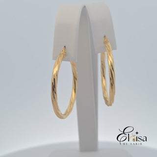 10K Twisted Hoops - 35MM