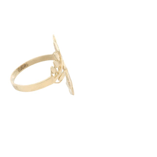 Elegant Leafy Gold Ring