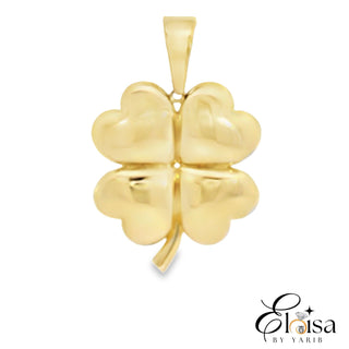 Clover 4 Leaf Reversible Pendant