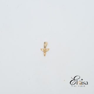 14Kt Very Tiny Angel with Cz Pendant