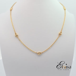 14Kt Marina Puff Link by The Yard