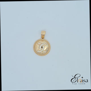 14Kt CC with Cubic Zirconia Pendant