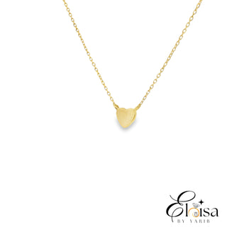 14Kt MIni Heart Pave Diamond Necklace