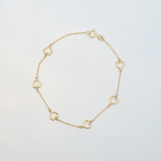 14Kt Open Heart by The Yard Bracelet