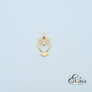 14Kt Open Owl Pendant