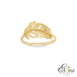 Elegant Feather Ring