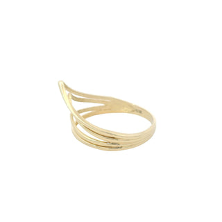 14Kt Pointe Wave Ring