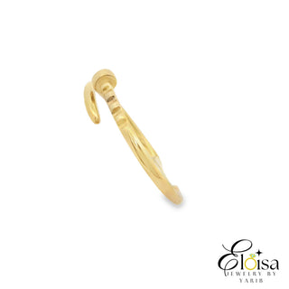 14Kt Open Nail Ring
