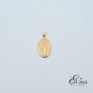 14Kt Milagrosa Medal Pendant 23MM