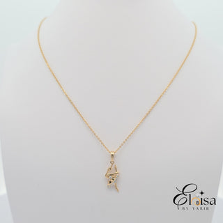 14Kt Ballerina Diamond Necklace