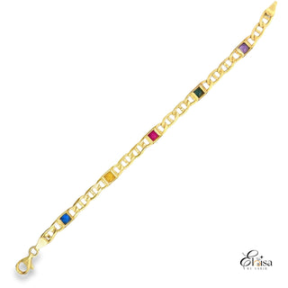 14K Elegant Bracelet 6 MM 7''