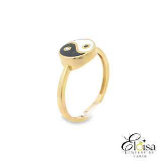 14Kt Enamel Yin And Yang