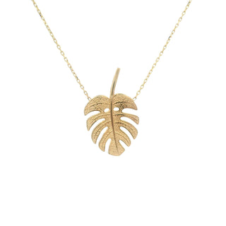 Water Monstera Necklace