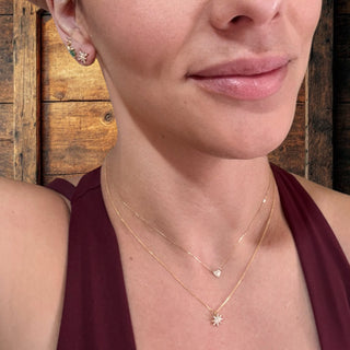 14Kt Shine Diamond Necklace