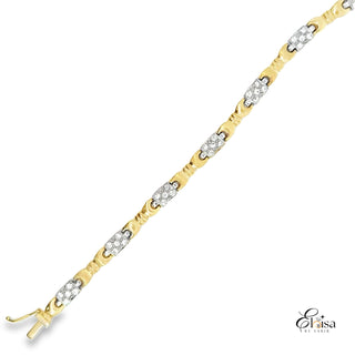 14K Elegant Bracelet 6 MM 7''