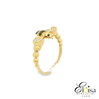 Bee Black And Yellow Ring