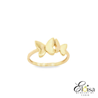 Mother And Daughter Butterfly Ring