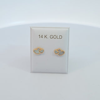 14K Two Heart With M.Pearl Syntenic