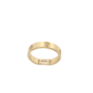 CT with Zirconia Gold Ring