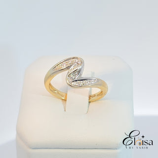 18K Bumeran Diamond Ring