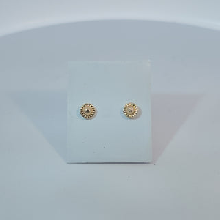 14K Micro Pave Infinity Screwback Earring
