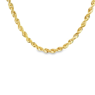 14Kt Solid Rope Chain 2.5MM  22''