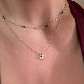 18K Black Diamond by the Yard Necklace