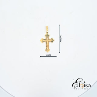 14Kt Quatrefoil Cross Pendant