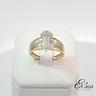 10KT Anchor Ring