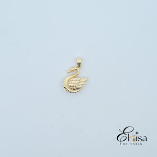 14Kt Swan Pendant