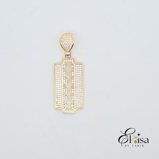 14Kt Vintage Blade Pendant