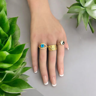 14Kt Enamel Yin And Yang