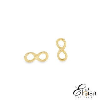 High Polish Infinity Stud Earring