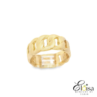 14Kt Ultra Solid Curb Link Ring