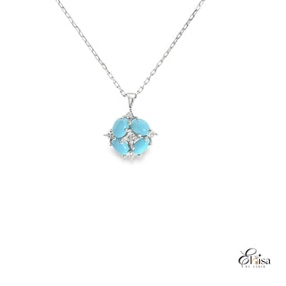 Turquoise and Diamond Necklace