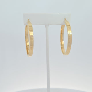 Ct Style Hoops Earrings 37.5 MM