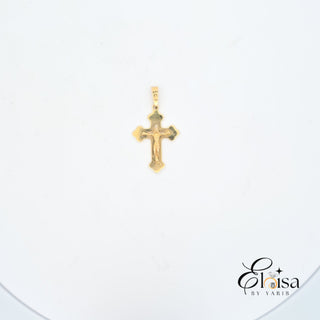 14Kt Quatrefoil Cross Pendant