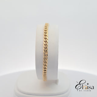 14Kt Semi-Solid Cuban Link Bracelet