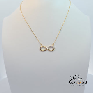 14Kt Infinity Symbol Necklace