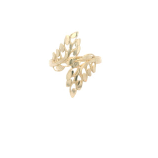 Elegant Leafy Gold Ring