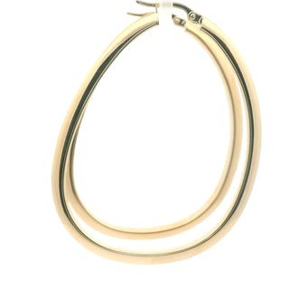 14Kt Oval Fancy Hoops 53.5MM